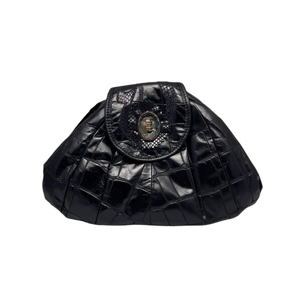 Park Avenue Int. Handbags - Vintage Park Avenue International Crossbody Clutch Genuine Crinkled Leather Bag
